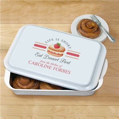 Personalized Baking Pan with Lid