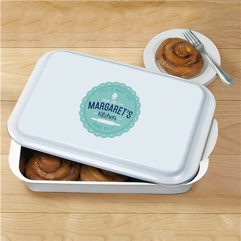 Personalized Baking Pan with Lid