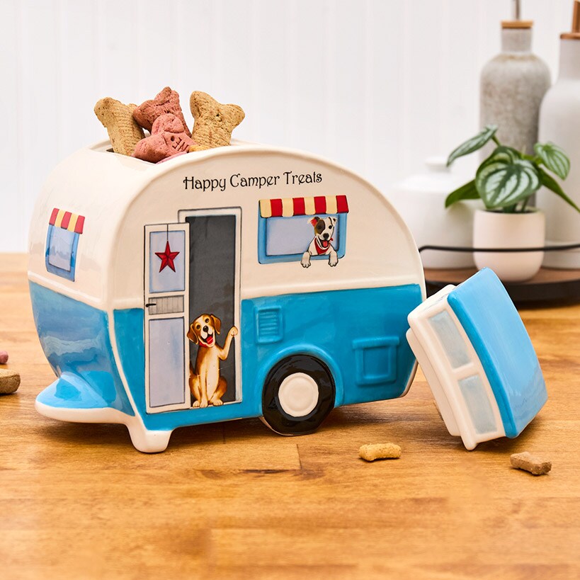Tail-Wagging Dog Tabletop Collection - Cookie Jar or Salt and Pepper#select-item_camper-cookie-jar
