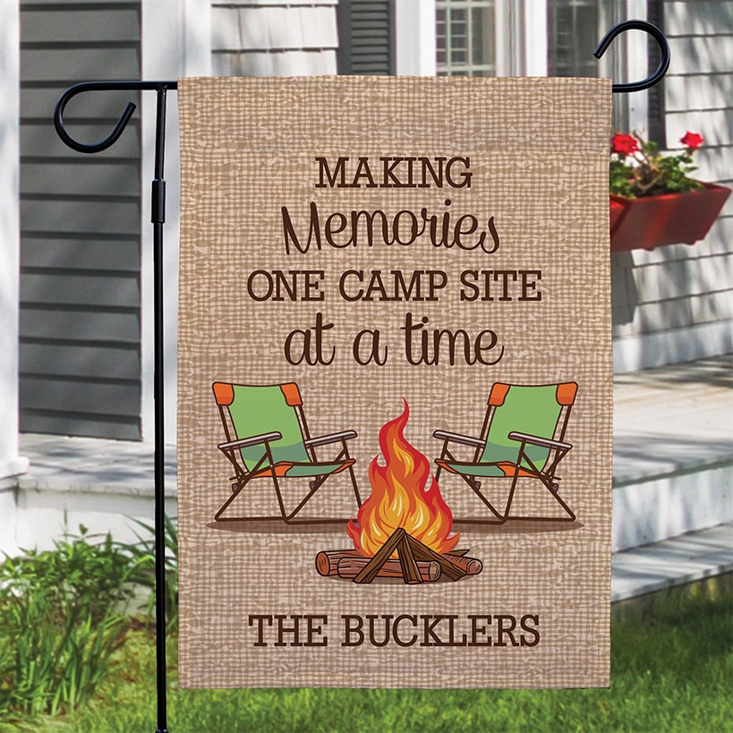 Personalized Camping Double-sided Garden Flag