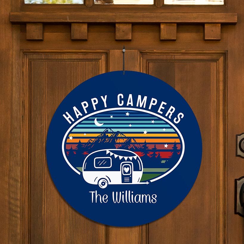 Personalized Camping Wall Hangers