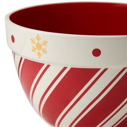 Candy Cane Cake Plate or Set of 3 Serving Bowls