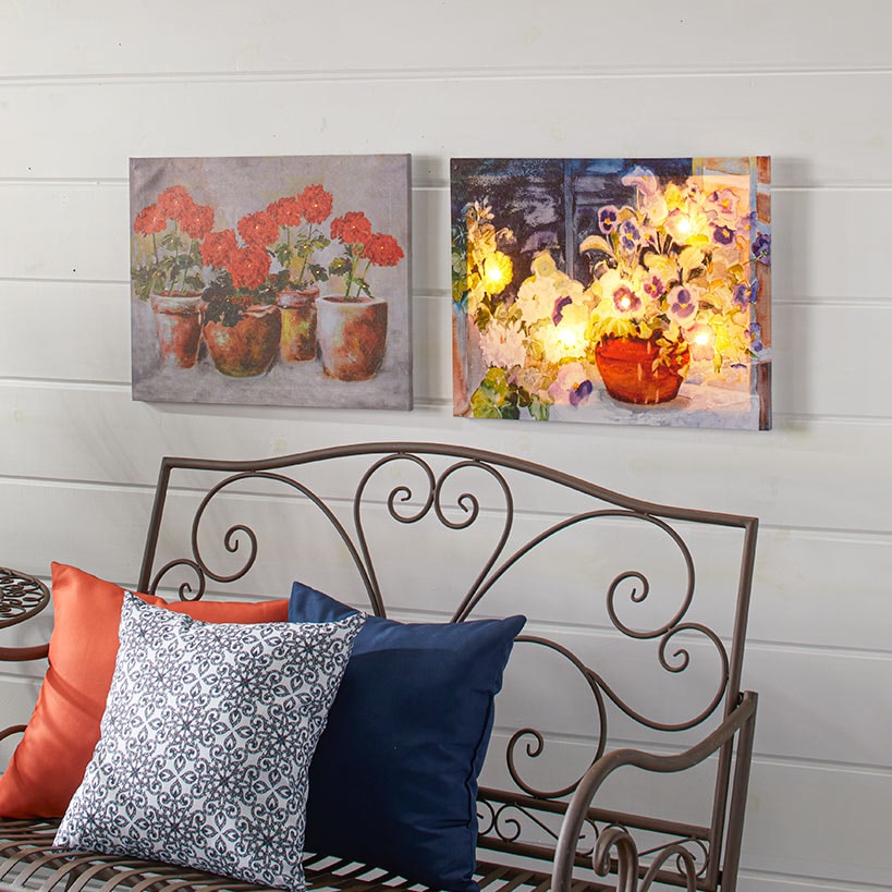 Lighted Indoor / Outdoor Canvas Wall Art