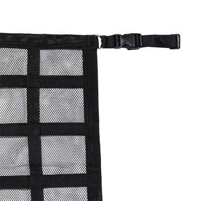 Car Ceiling Cargo Mesh Net With 2 Separate Pockets 1 Zippered