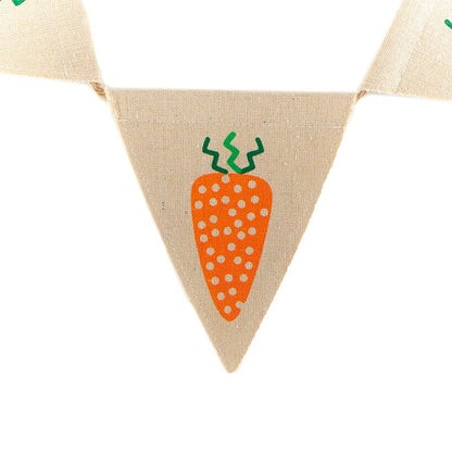 Easter Country Bunnies, Decorative Carrot Garland, or Carrot Wreath