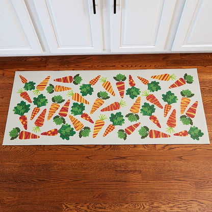 Spring Carrots Kitchen Comfort Runner Rug