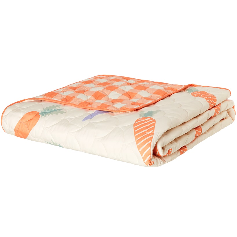 Spring Carrots Full/Queen or King Quilt, Sham or Decorative Pillow
