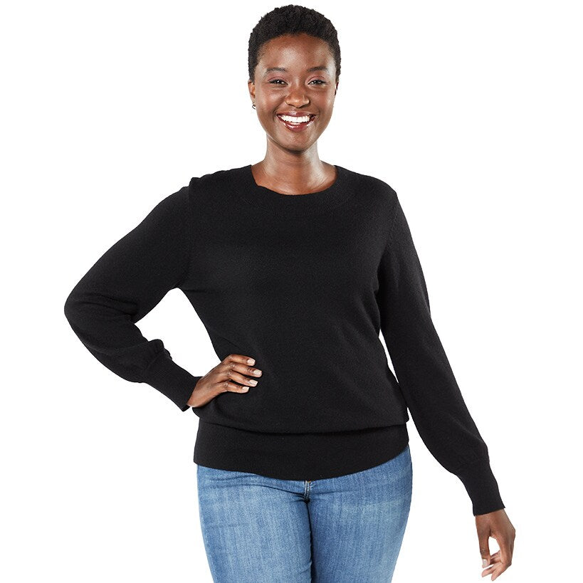 Cashmere Blend Black Sweater