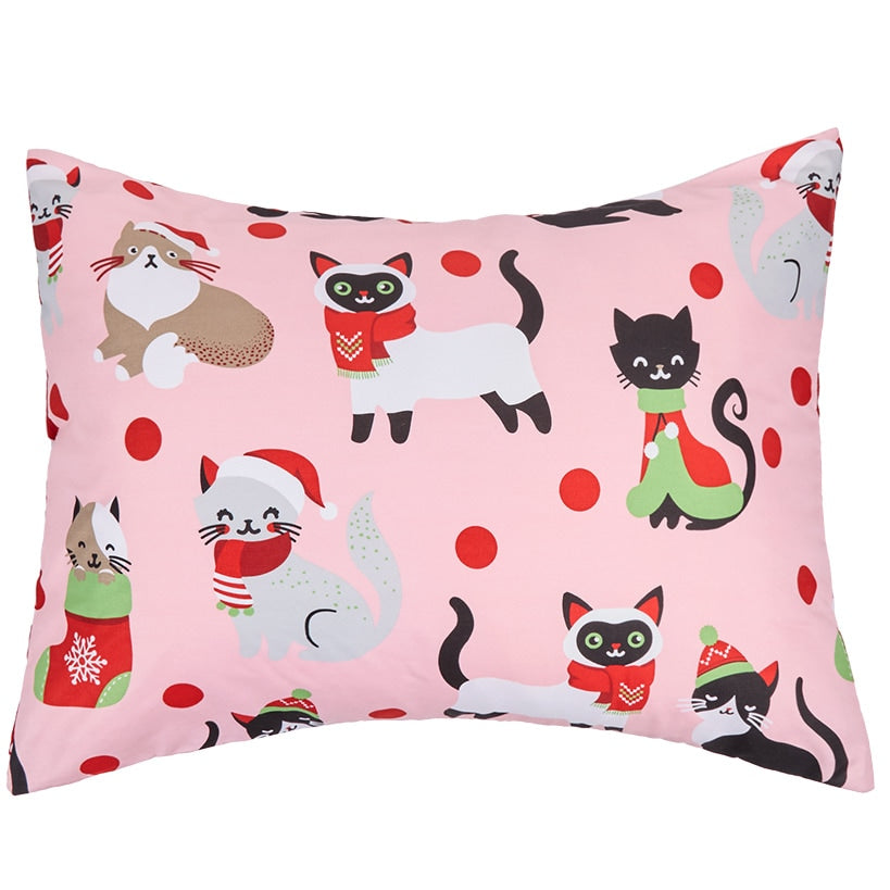 Cat Christmas Complete King Comforter Set#select-size_king