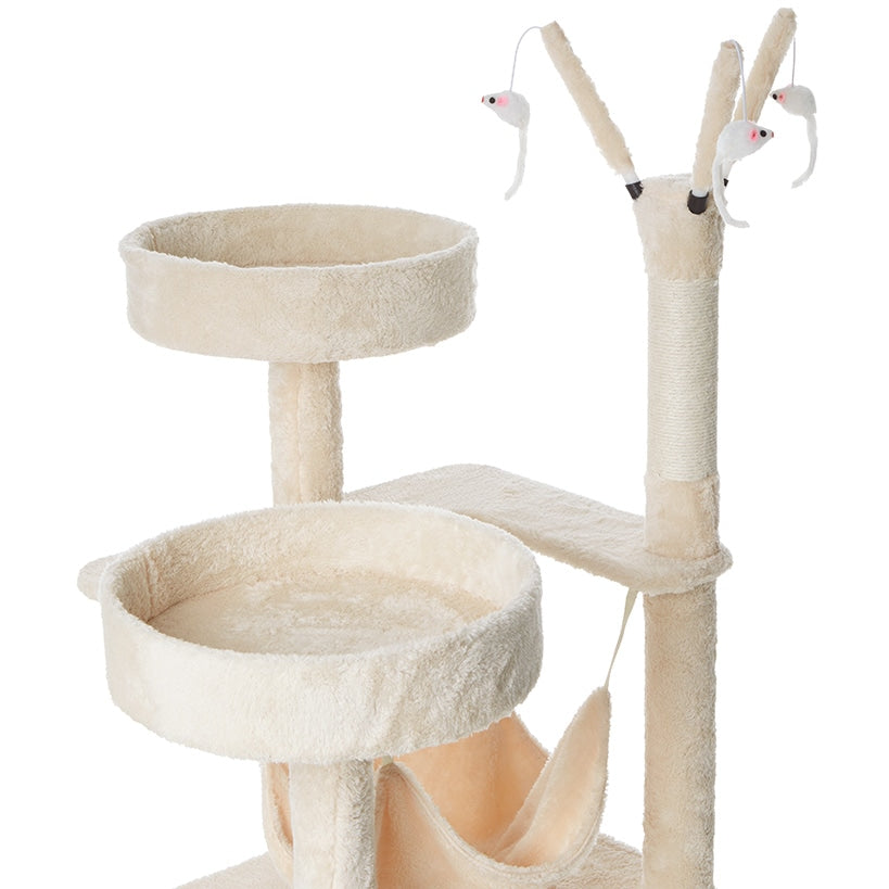 Cat Indoor Multifunction Play Tree With Perches Hammock Sisal Posts