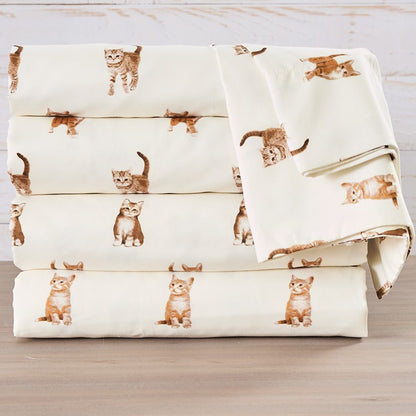 Ultra-Soft Microfiber Sheet Set Cats and Dogs