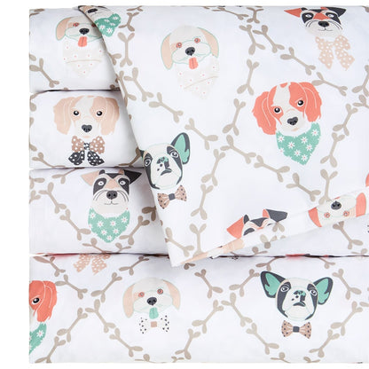 Ultra-Soft Microfiber Sheet Set Cats and Dogs