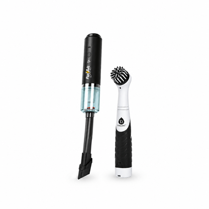 Ultimate Cleaning Bundle – Mini Vacuum & Air Duster + Cordless Power Scrubber