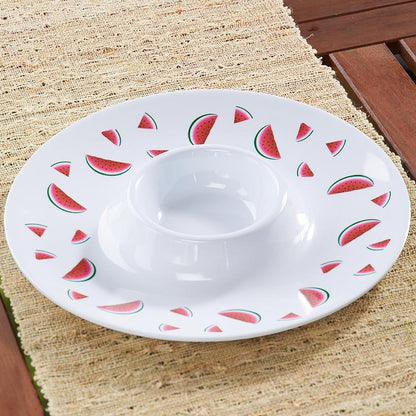 Chip and Dip Platter Watermelon Themed