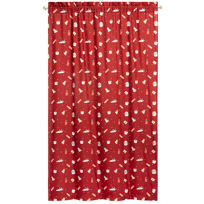 Christmas Dogs Window Panel 50" x 63" or 50" x 84"