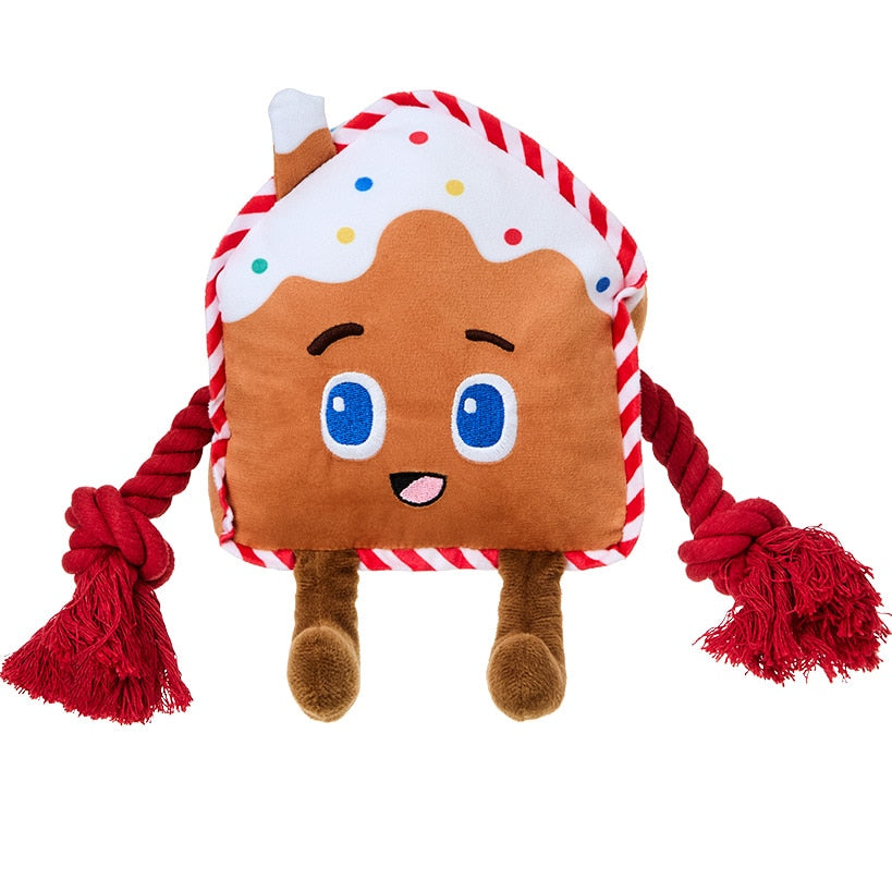 Dog Soft Plush Christmas Toy With Squeaker