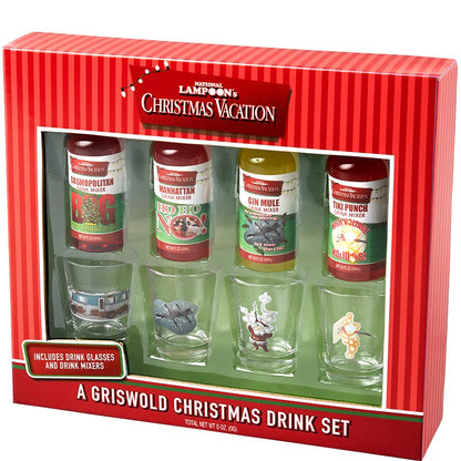 National Lampoon Gift Set - Cocktail Mixers and Shot Glasses