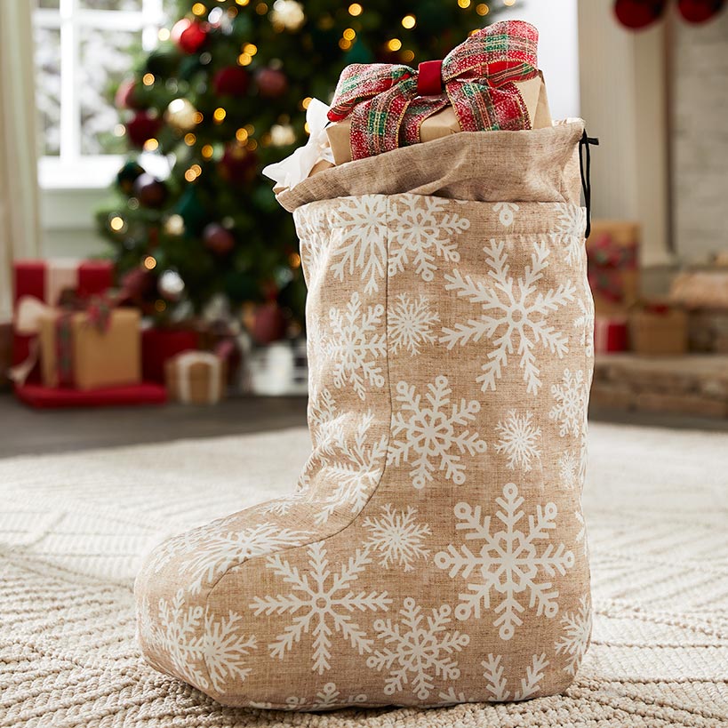 Large Stocking-Shaped Gift Bag
