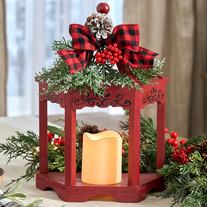 Country Christmas LED Single Lantern