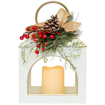 Country Christmas LED Single Lantern
