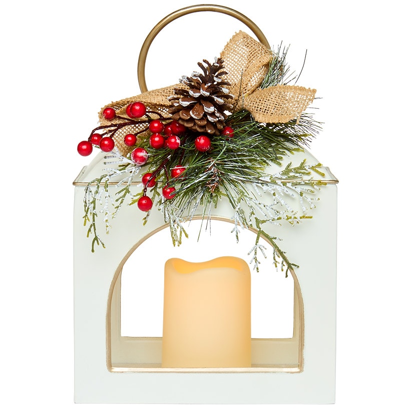 Country Christmas LED Single Lantern