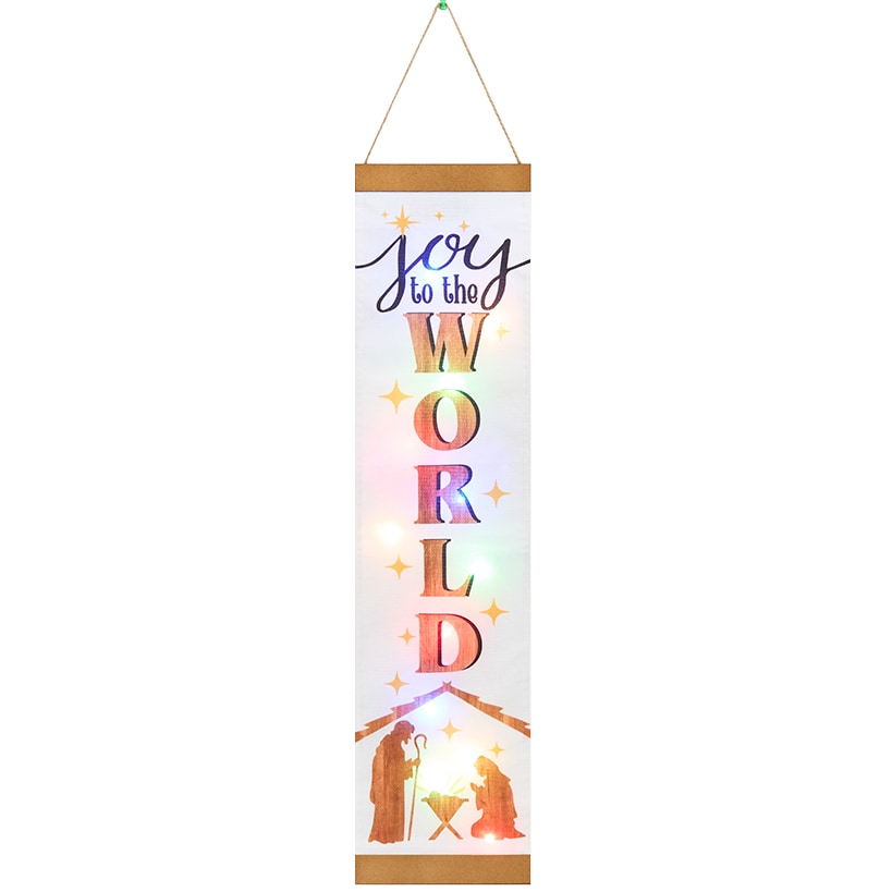 Let It Snow Christmas Lighted Banner
