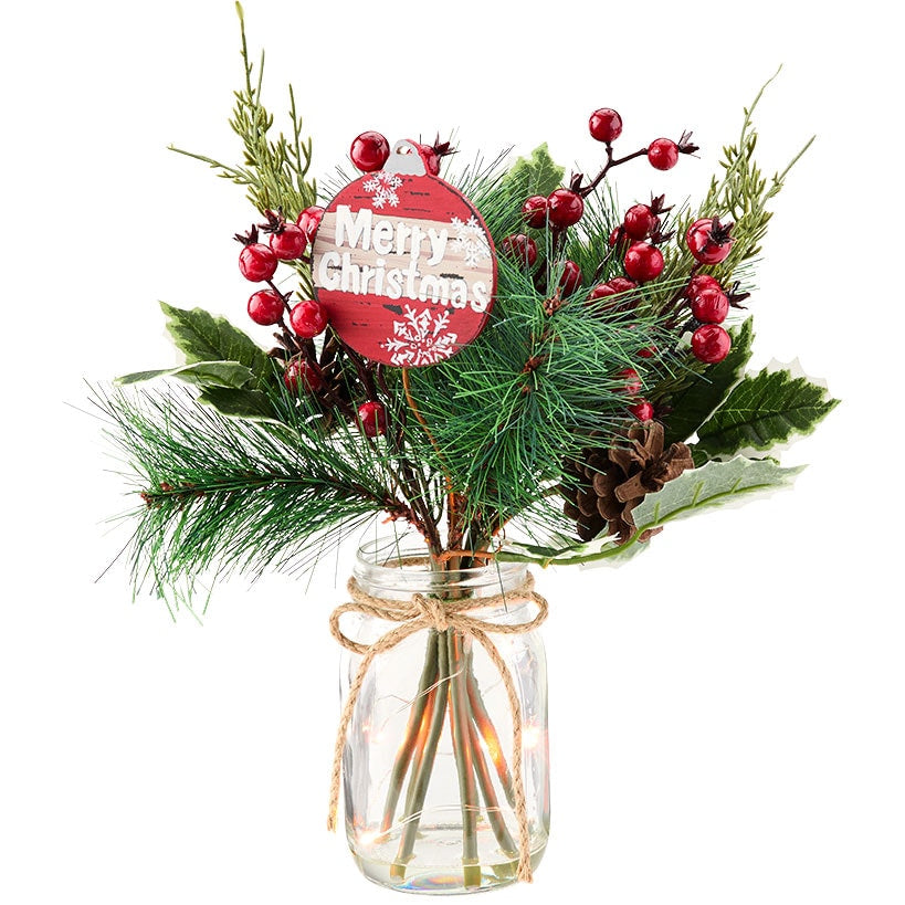 Christmas Fairy Light Vase