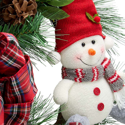 Christmas Snowman Wreath