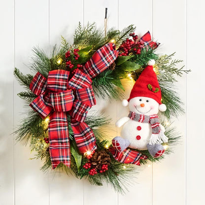 Christmas Snowman Wreath
