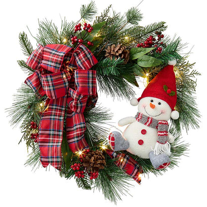 Christmas Snowman Wreath