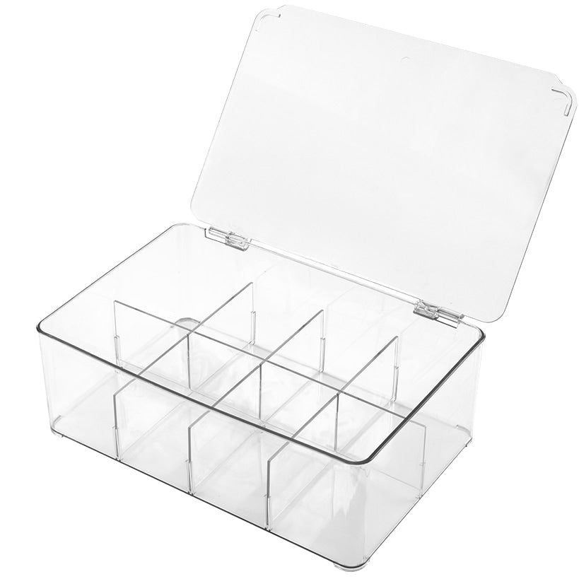 Adjustable 8-Compartment Storage Container