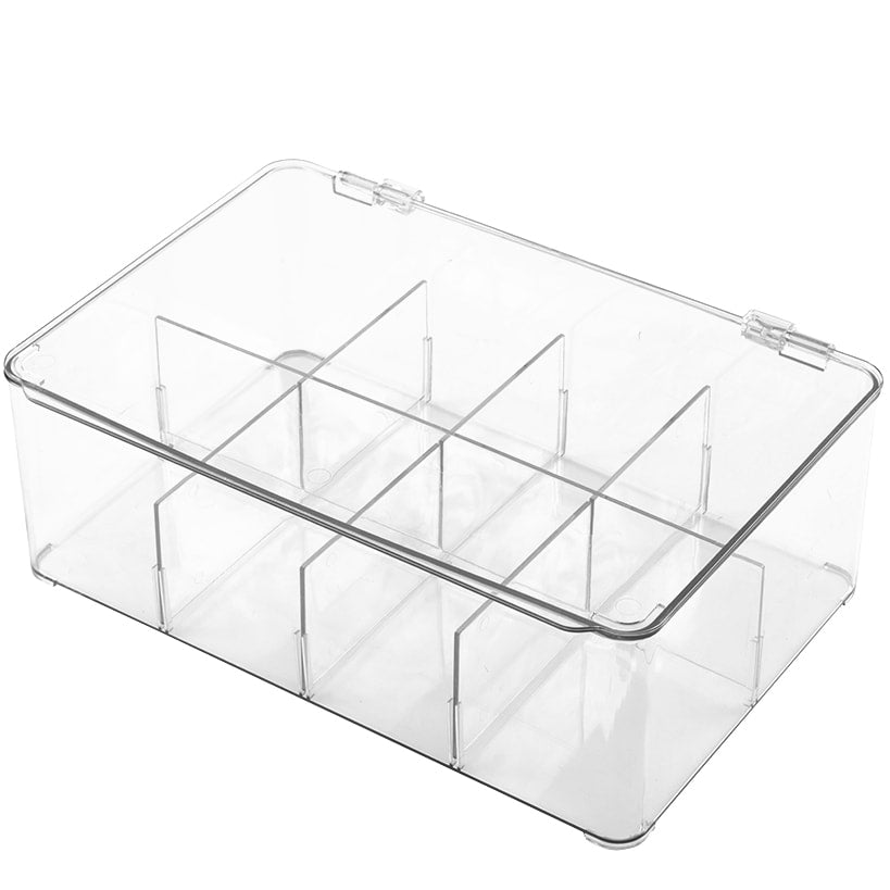 Adjustable 8-Compartment Storage Container
