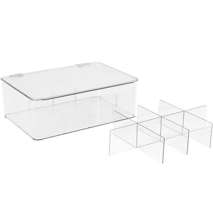 Adjustable 8-Compartment Storage Container