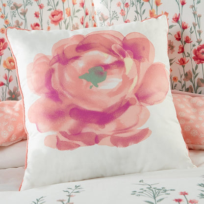 Climbing Floral Accent Pillow