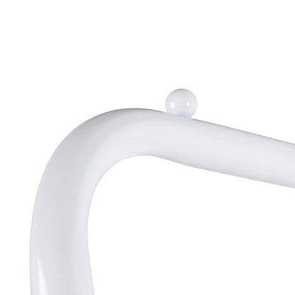 Clothing Rack with Shelves and Hanging Bar White