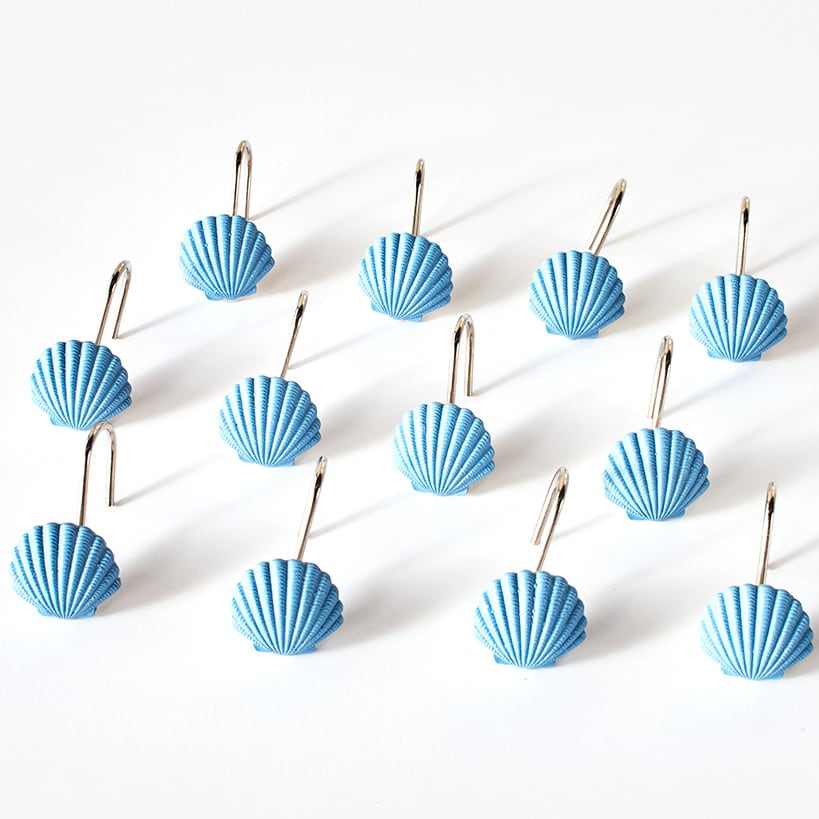 Coastal Garland Shower Curtain or Shower Hooks Set of 12