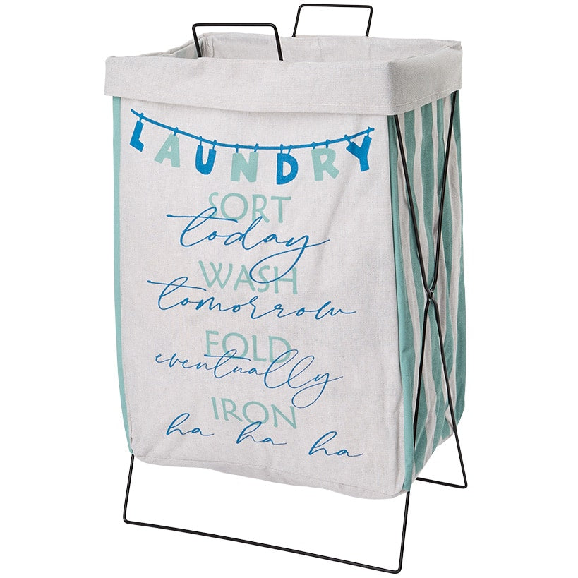 Country Blue Laundry Room - Magnets, Lint Bin, Sheet Bin, Sign, Bag