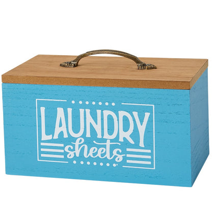 Country Blue Laundry Room - Magnets, Lint Bin, Sheet Bin, Sign, Bag