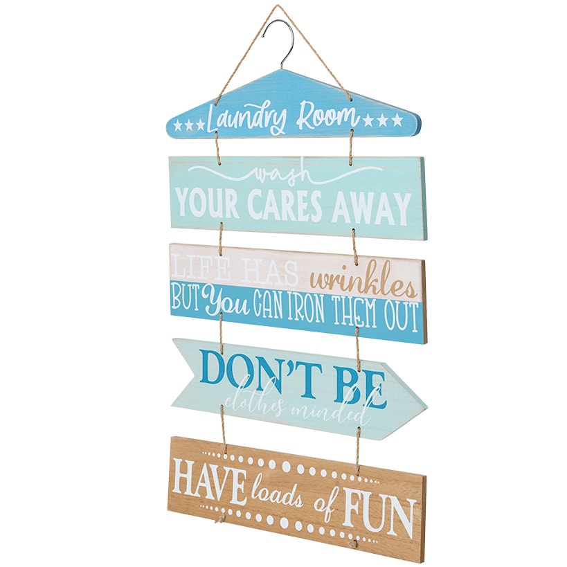 Country Blue Laundry Room - Magnets, Lint Bin, Sheet Bin, Sign, Bag