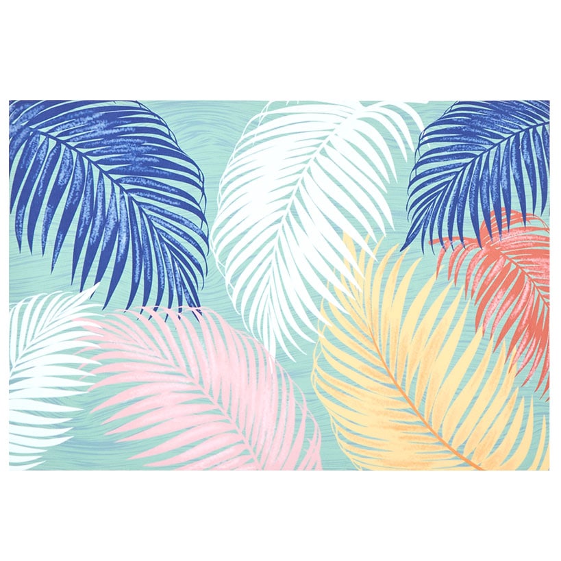 Coastal Print Indoor/Outdoor Area Rug, Accent Rug or Runner Rug