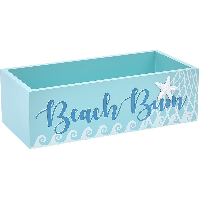 Coastal Laundry Storage - Wood Tray