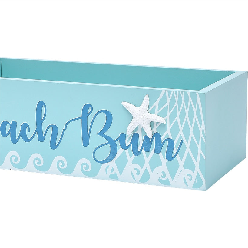 Coastal Laundry Storage - Wood Tray
