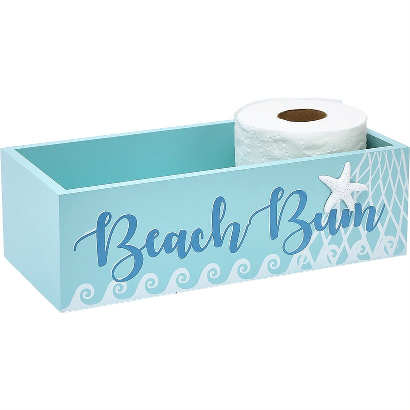 Coastal Laundry Storage - Wood Tray