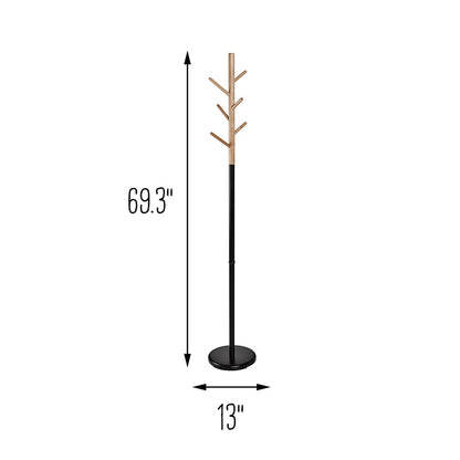 Coat Tree Stand with Round Base