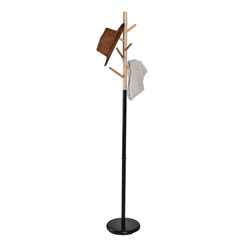 Coat Tree Stand with Round Base
