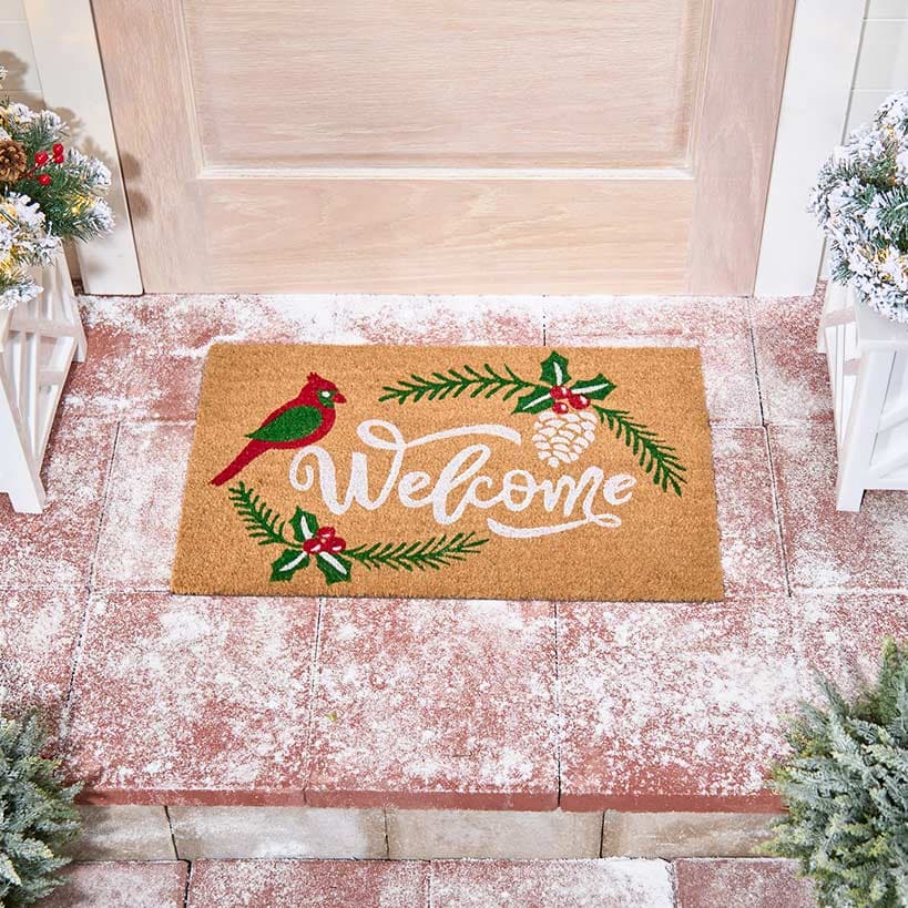 Christmas Welcome Coir Doormat#select-item_welcome-cardinal