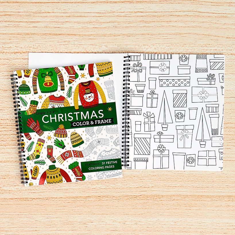 Simple 1-2-3 Color & Frame Coloring Books