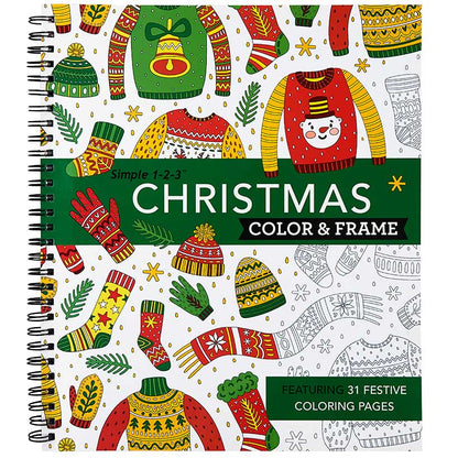 Simple 1-2-3 Color & Frame Coloring Books