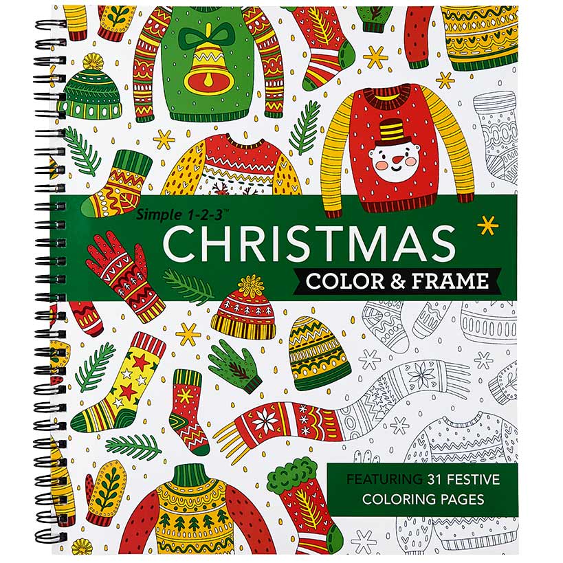 Simple 1-2-3 Color & Frame Coloring Books