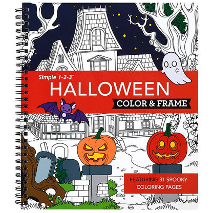 Simple 1-2-3 Color & Frame Coloring Books